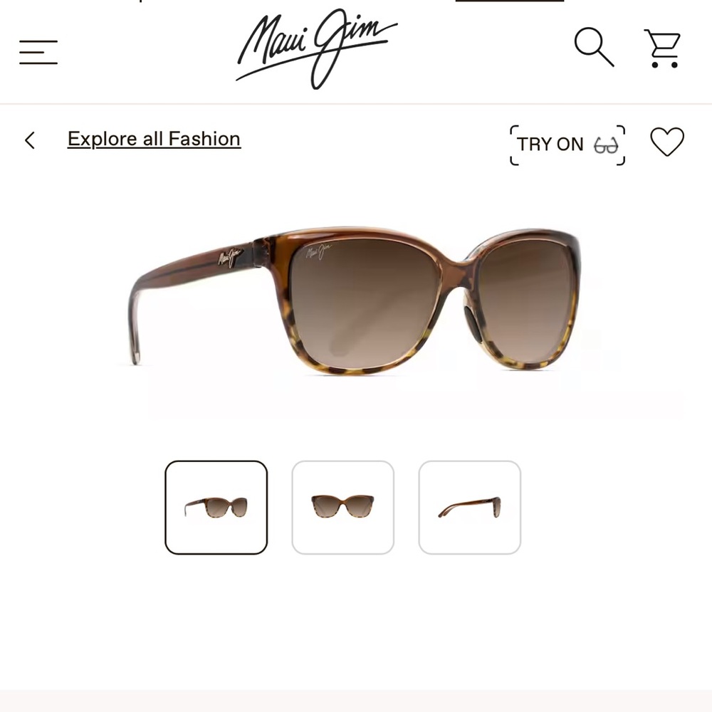 Maui Jim Starfish Translucent Chocolate with Tortoise Sunglasses